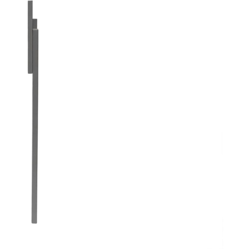 Bowery Hill Solid Wood Panel Twin Headboard in Gray