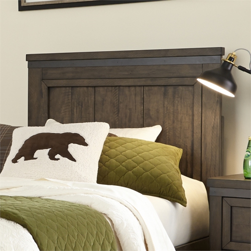 Thornwood Hills Dark Gray Twin Panel Headboard