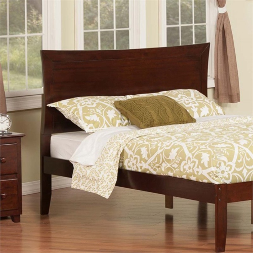 AFI  Metro Full Solid Wood Headboard With Device Charger In Walnut