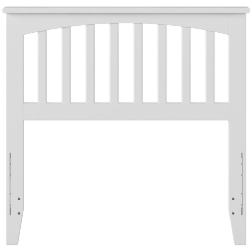 AFI Mission Twin Solid Wood Headboard with Device Charger in White