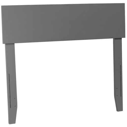AFI Orlando Twin Panel Solid Wood Headboard in Gray