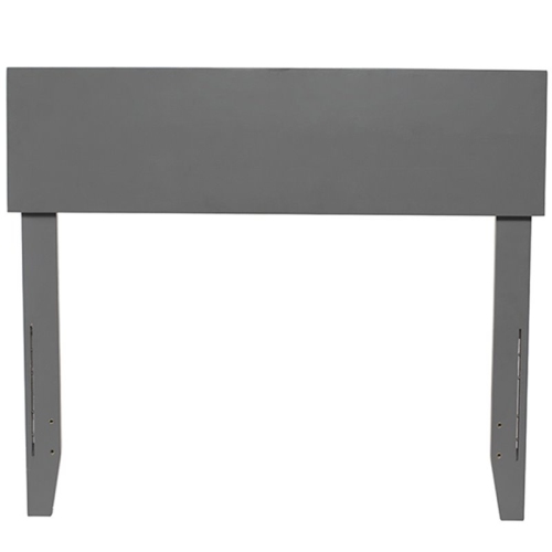 AFI Orlando Twin Panel Solid Wood Headboard in Gray