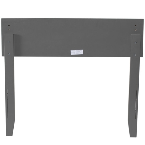 AFI Orlando Twin Panel Solid Wood Headboard in Gray