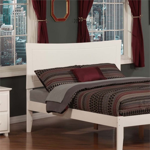 AFI Metro Full Solid Wood Headboard with Device Charger in White