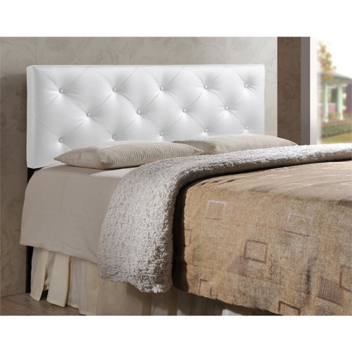 Baxton Studio Baltimore Faux Leather Tufted Full Panel Headboard