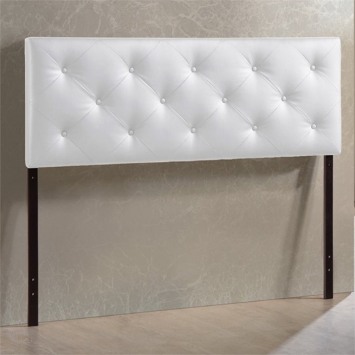 Baxton Studio Baltimore Faux Leather Tufted Full Panel Headboard