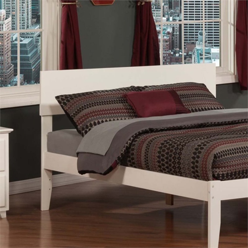 AFI Orlando Full Panel Solid Wood Headboard in White