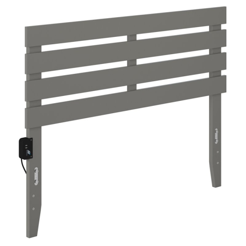 AFI Oxford Solid Wood Full Headboard in Gray