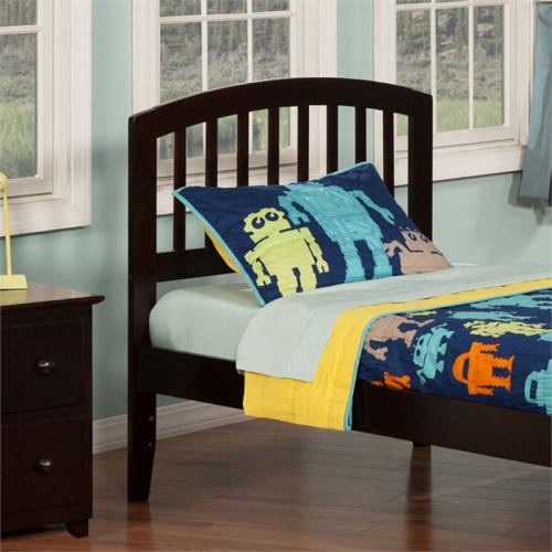 AFI Richmond Twin Solid Wood Headboard with Device Charger in Espresso