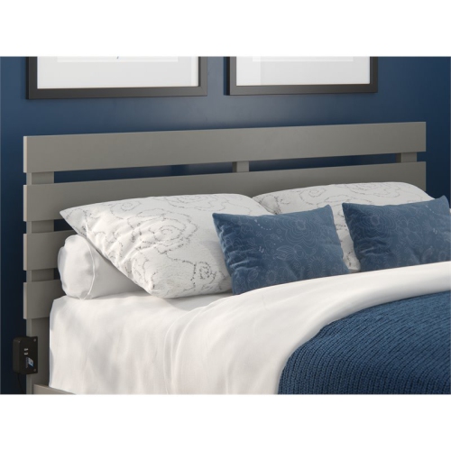 AFI Oxford Solid Wood Queen Headboard in Gray