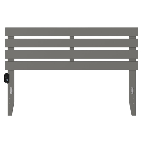 AFI Oxford Solid Wood Queen Headboard in Gray