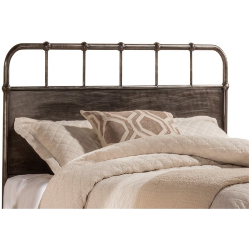 HILLSDALE  Grayson King Panel Headboard In Rubbed Black