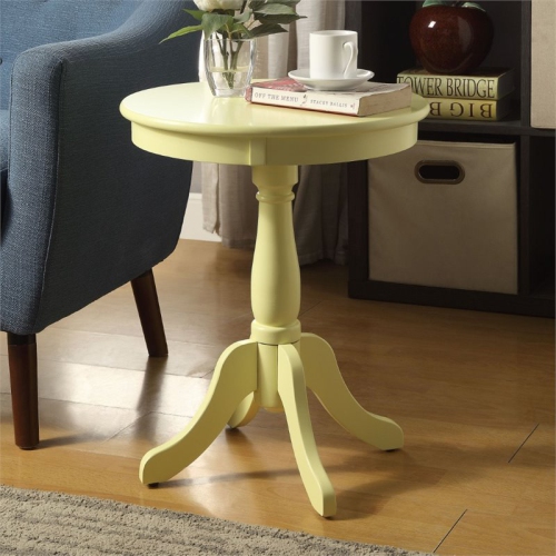 ACME FURNITURE Acme Alger End Table In Light Yellow