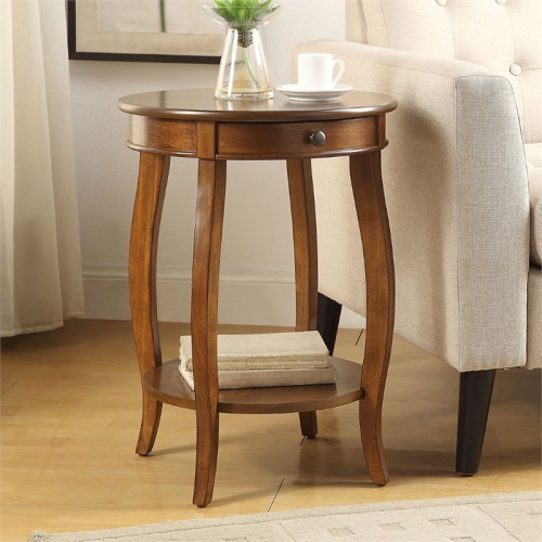 ACME Alysa End Table in Walnut