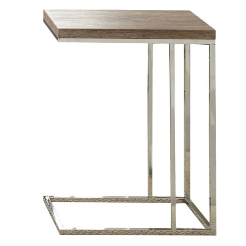 Lucia Chairside End Table in Brown