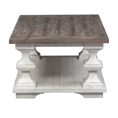 Liberty Furniture Traditional Wood White Sedona Cocktail Table