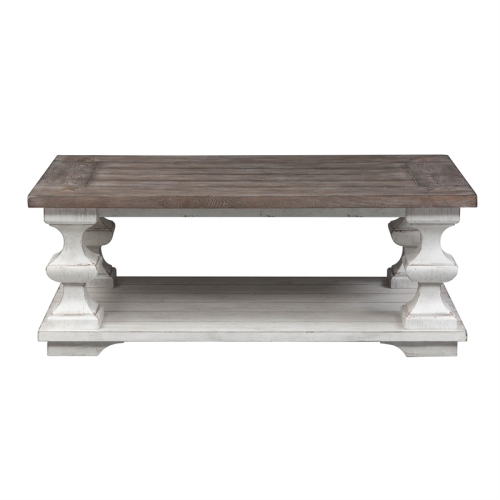 Liberty Furniture Traditional Wood White Sedona Cocktail Table