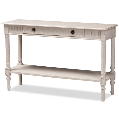 Baxton Studio Ariella 47" Console Table in Whitewashed