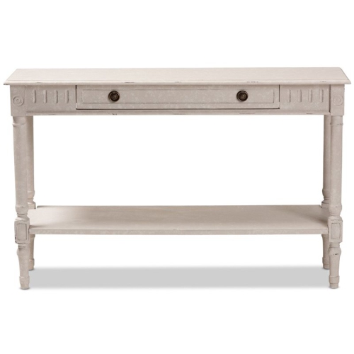 Baxton Studio Ariella 47" Console Table in Whitewashed