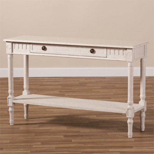 Baxton Studio Ariella 47" Console Table in Whitewashed