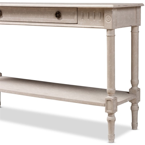 Baxton Studio Ariella 47" Console Table in Whitewashed