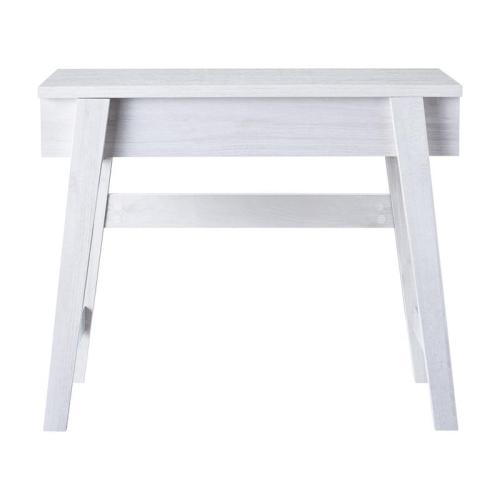 BOWERY HILL  Modern Wood Lift-Top Console Table In Oak In White