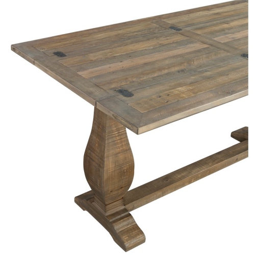 Bowery Hill Contemporary Solid Wood Flip Top Sofa Table Reclaimed Natural Brown