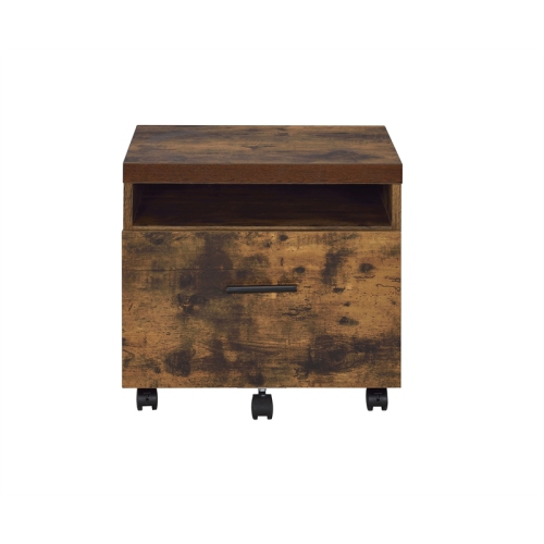 ACME Bob File Cabinet in Weathered Oak
