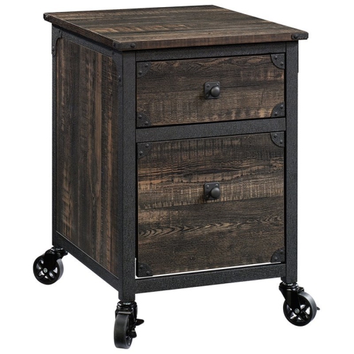 SAUDER  Steel River 2-Drawer Mobile File Cabinet In Carbon Oak/black I love the "look" of this cabinet