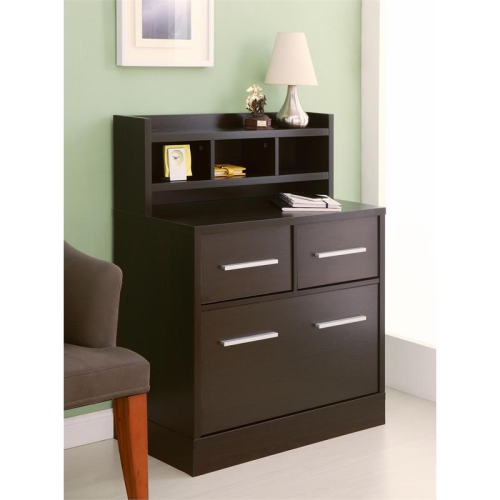 Furniture of America Jonah Wood Multi-Storage Filing Cabinet in Cappuccino
