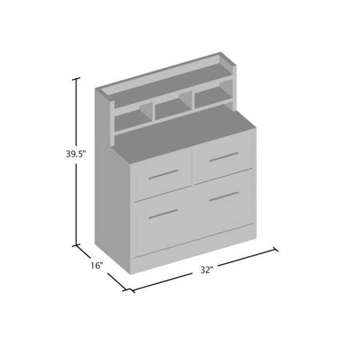 Furniture of America Jonah Wood Multi-Storage Filing Cabinet in Cappuccino