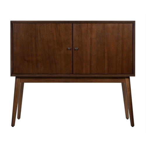 Serta Brookline 2 Door Storage Cabinet in Classic Walnut
