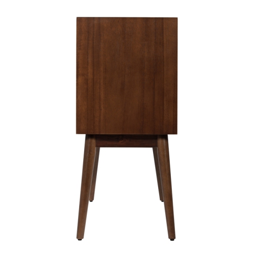 Serta Brookline 2 Door Storage Cabinet in Classic Walnut