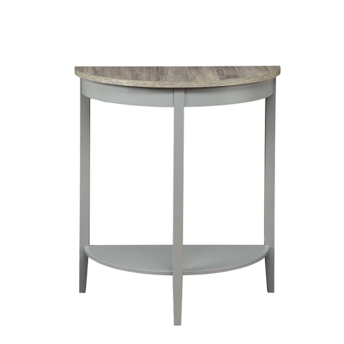ACME Justino Console Table in Gray Oak and Gray