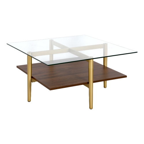HENN&HART  32" Gold/brown Coffee Table
