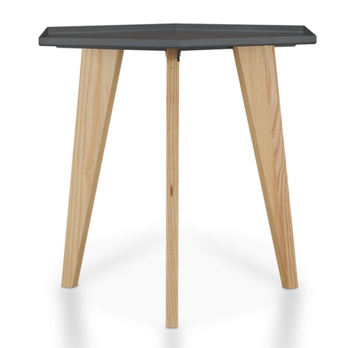 FURNITURE OF AMERICA  Bok Modern Chic Metal Tray-Top End Table In In Gray