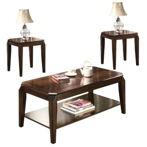ACME FURNITURE  Acme Docila 3 Piece Coffee Table Set In Walnut