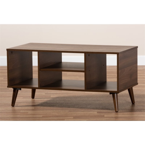Baxton Studio Linas Brown Finished Coffee Table