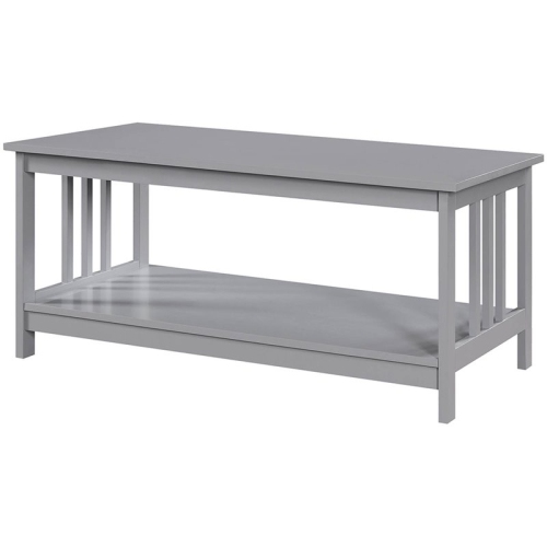 CONVENIENCE CONCEPTS  Mission Coffee Table In Wood Finish In Gray