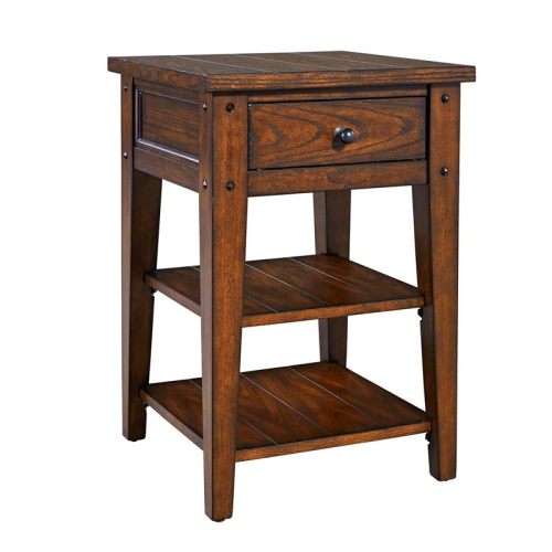 Lake House Dark Brown Chair Side Table