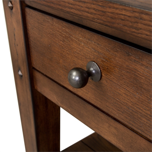 Lake House Dark Brown Chair Side Table