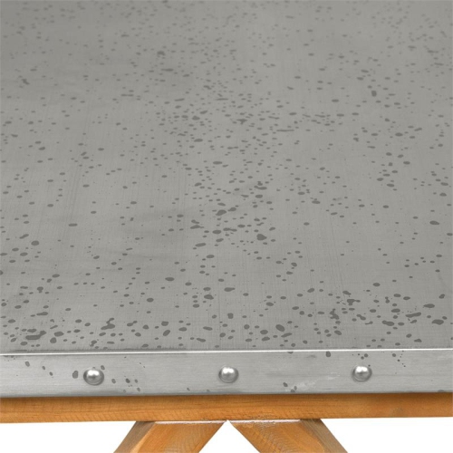 Furniture of America Marqueze Industrial Wood Console Table in Natural Tone