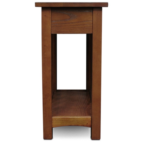 Leick Furniture Mission Wood End Table in Medium Oak Brown