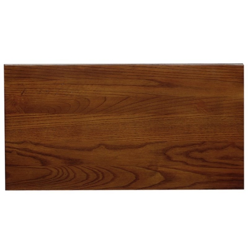 Leick Furniture Mission Wood End Table in Medium Oak Brown