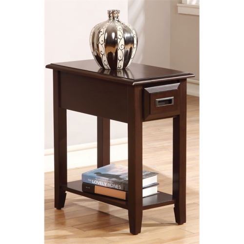 ACME FURNITURE Acme Flin Accent Table In Dark Cherry