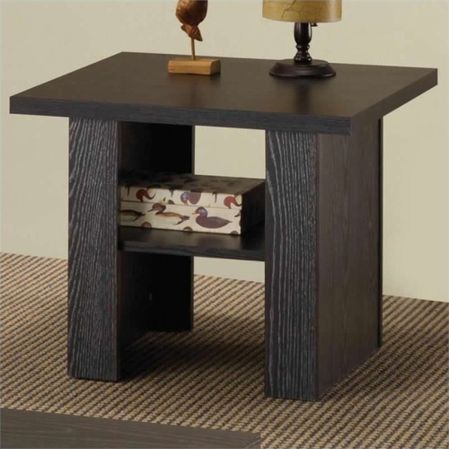 Bowery Hill 3 Piece Coffee Table Set in Black Oak