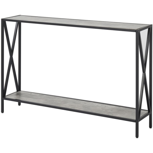 CONVENIENCE CONCEPTS  Tucson Console Table In Faux Birch Wood Finish In Gray