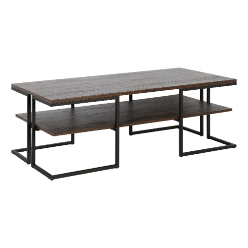 HENN&HART  45" Coffee Table In Black
