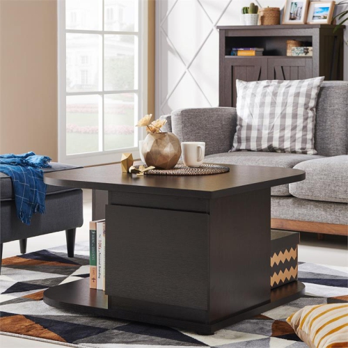 Furniture of America Adona Modern Wood Storage Coffee Table in Cappuccino
