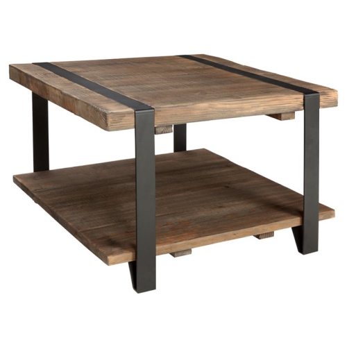 BOWERY HILL  27" Reclaimed Wood Square Coffee Table